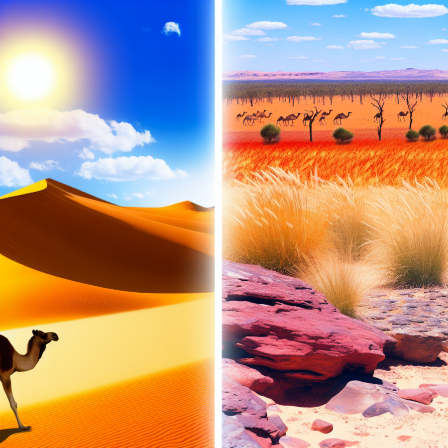 Découverte des régions les plus chaudes de la terre : sahara et outback australien